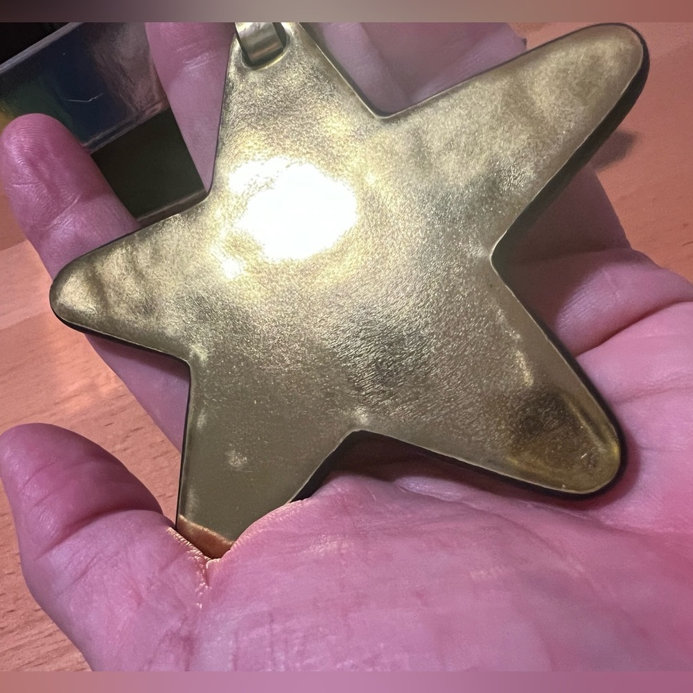 Coach Gold Metallic Lemon Star Ornament Bag Charm - Picture 16 of 16